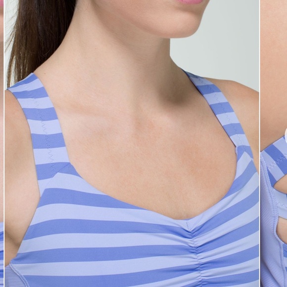 Lululemon Core Kicker Apex Stripe Lavender Dusk Tank Size 6 - Picture 2 of 12